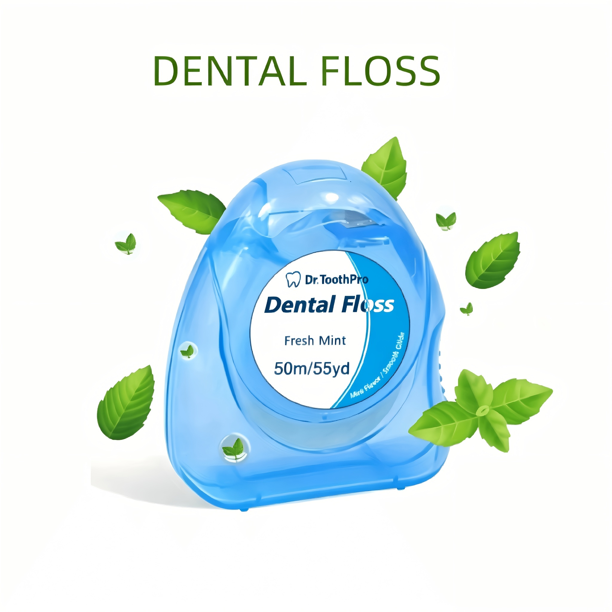 2/4 Pack Mint-Flavored Disposable Floss Picks for Oral Care