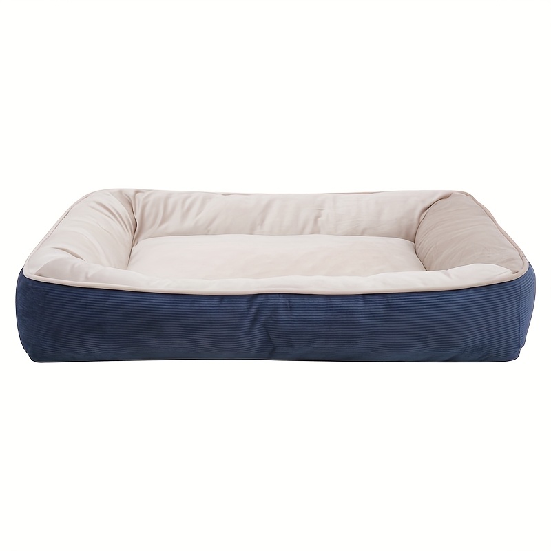 1pc corduroy thickened square pet nest medium large dog bed soft comfortable   universal Product details 7