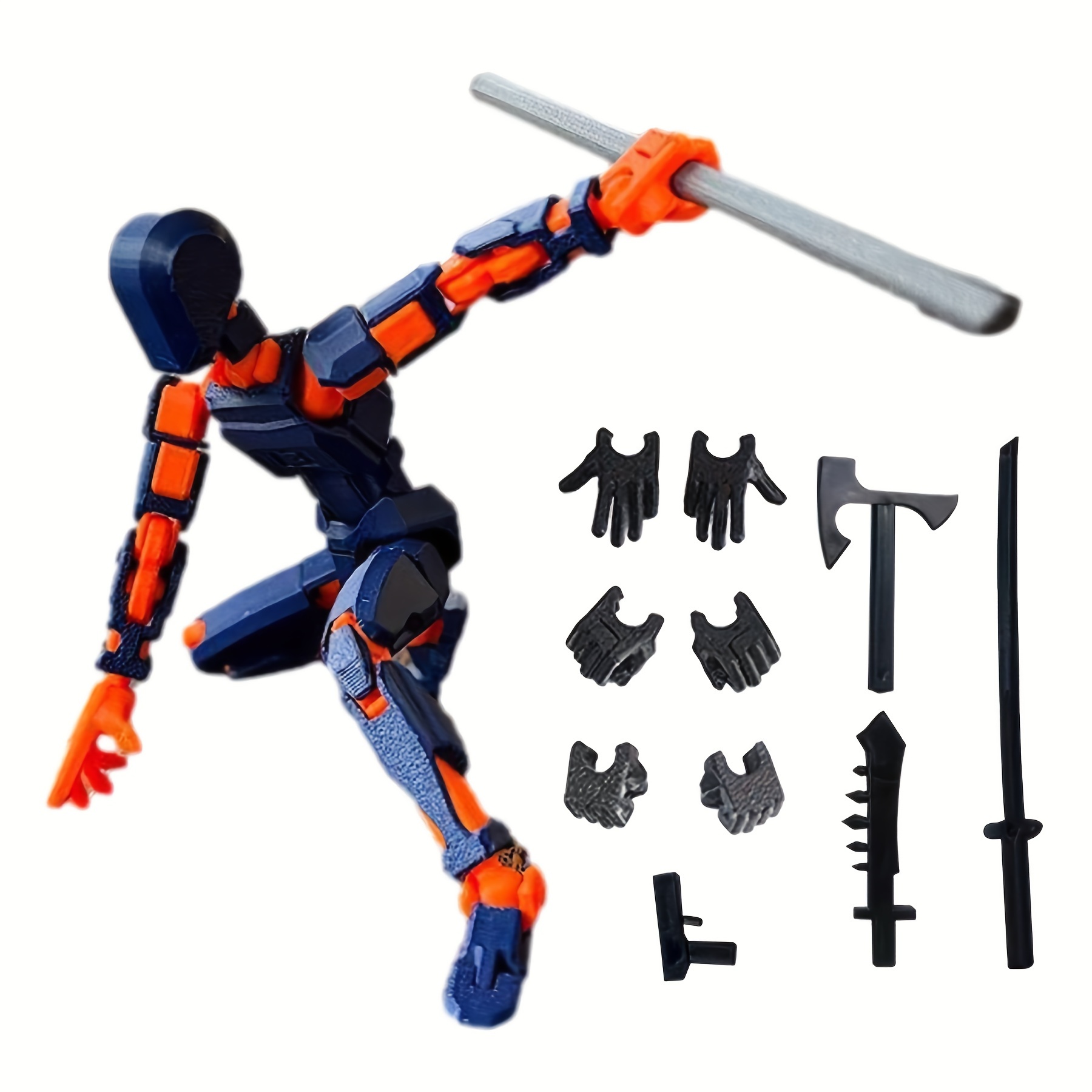 

1pc Action Figure, Assembly Completed Action Figure, 3d Printed Multi-jointed Movable Toy