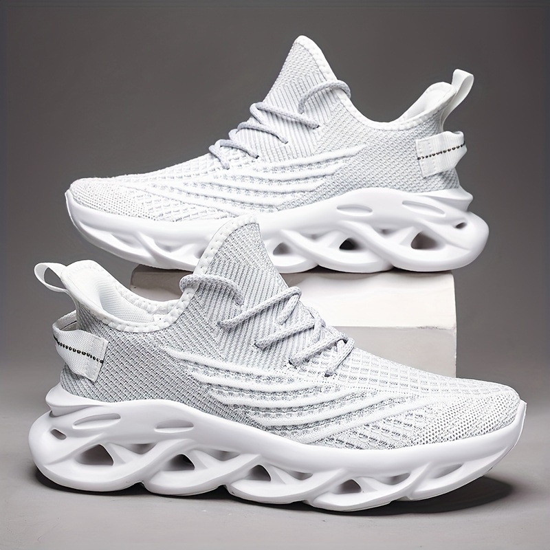 Image of Men's Summer New Breathable Mesh Shoes, Soft Sole Lightweight Casual Sports Coconut Trendy Men's Footwear