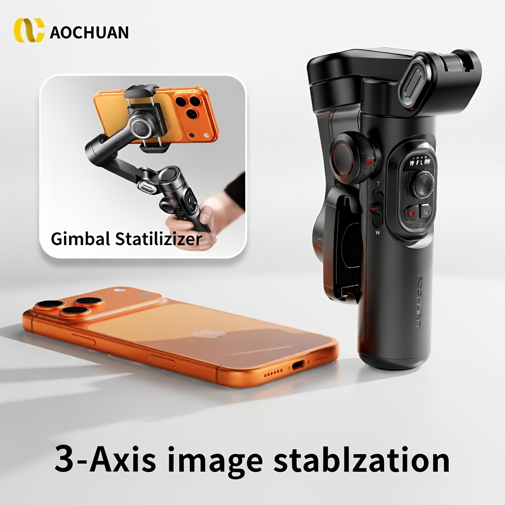 TEMU Aochuan Smart Xe Is A Foldable And Portable Phone Designed For Video Recording. It Features Three-axis Stabilization And Anti-shake Technology,