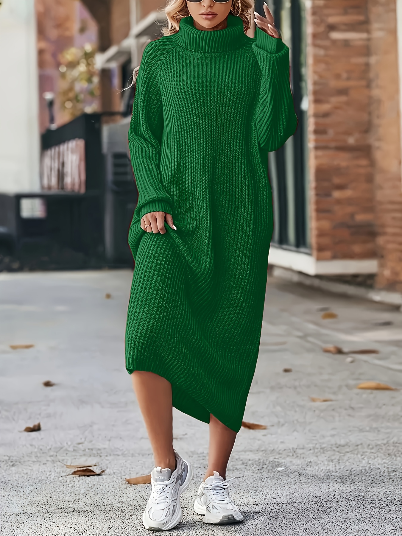 green emerald velvet dress Forest Green Back Tie Maternity Sweater Dress – PinkBlush main image 0