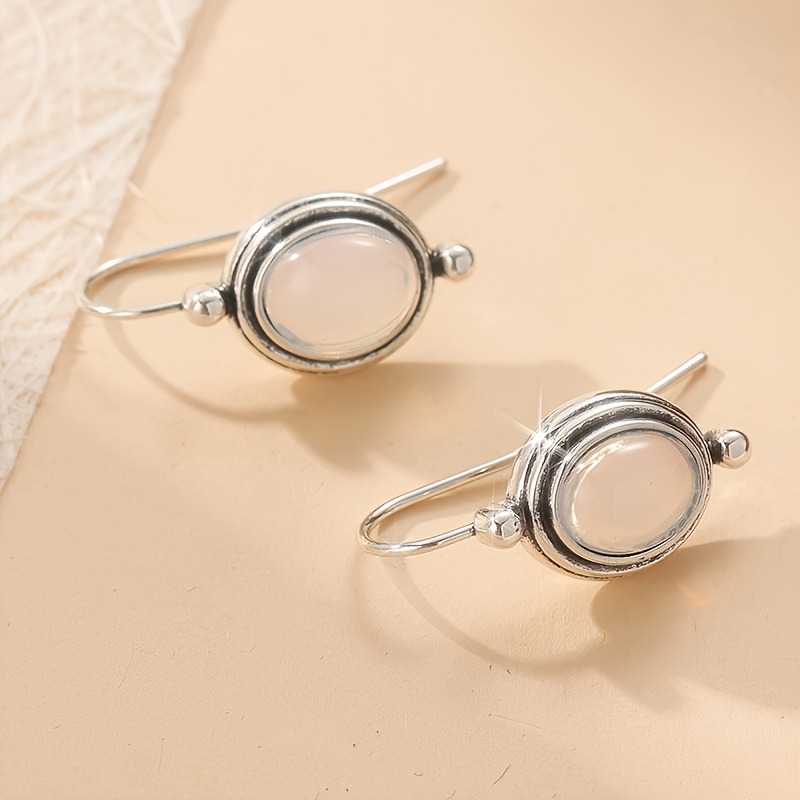 Image of Vintage Artificial Long Drop Dangle Earrings Wedding Party Jewelry Gift, Boho Elegant Style, , Ideal For Anniversary & Birthday Gifts, Party And Evening Wear