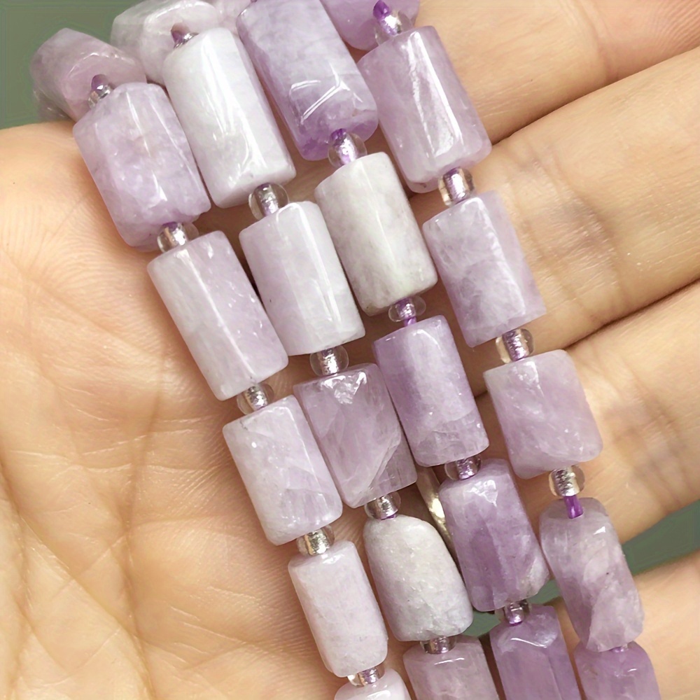 

8x11mm Purple Spodumene Stone , Spacer For Making - For Bracelets & Necklaces