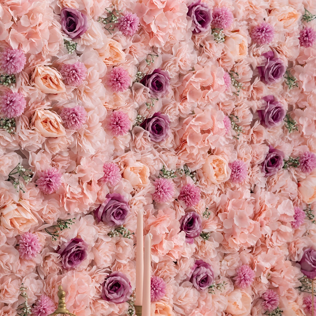 

12.6"x12.6" Rose Flower Wall Panel - Wedding, Bridal & Showers Decor