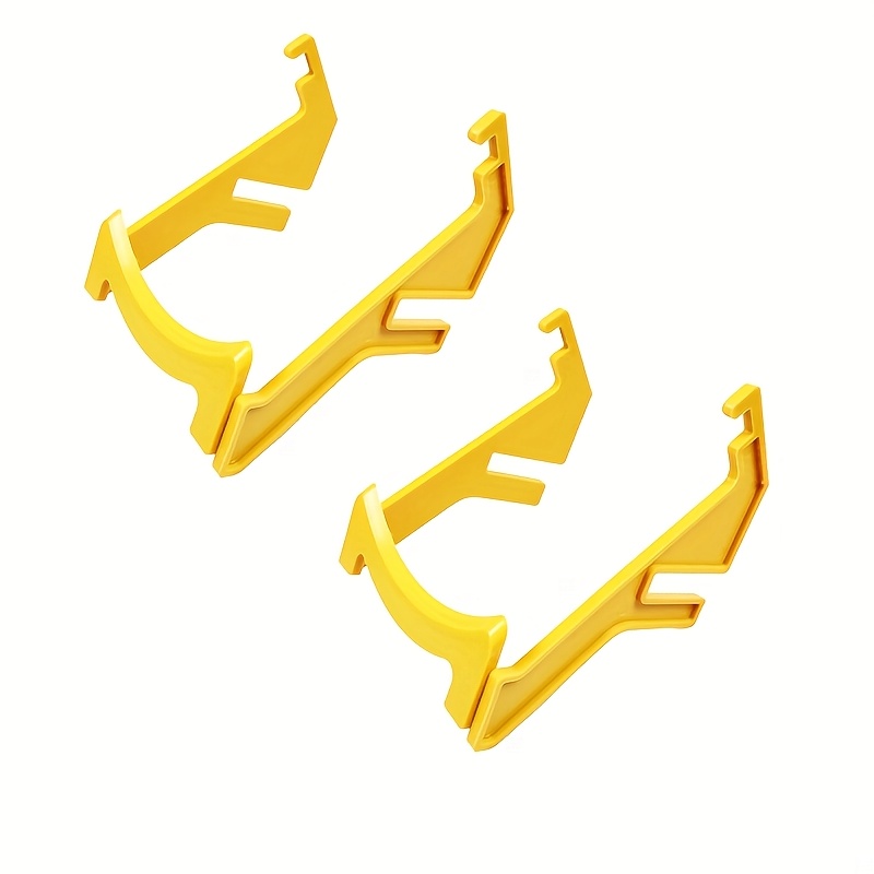 Set Of 2 Yellow Plastic Supports For Honey Buckets, Easy To Assemble