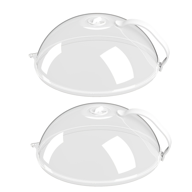 TEMU 2pcs Set Of Multifunctional Microwave Splash - Heat Resistant Up To , 360Â° , Microwave Food Cover, Oil-proof And Cover, Preserving Lid,
