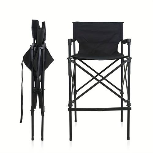 1 pièce chaise pliante portable ultra-légère avec -pieds, sac de rangement extra-large, pliable, chaise de metteur en , chaise de maquillage, ensemble de loisirs de pour la pêche, les - , le camping, les . fabriquée en tissu oxford et cadre en au