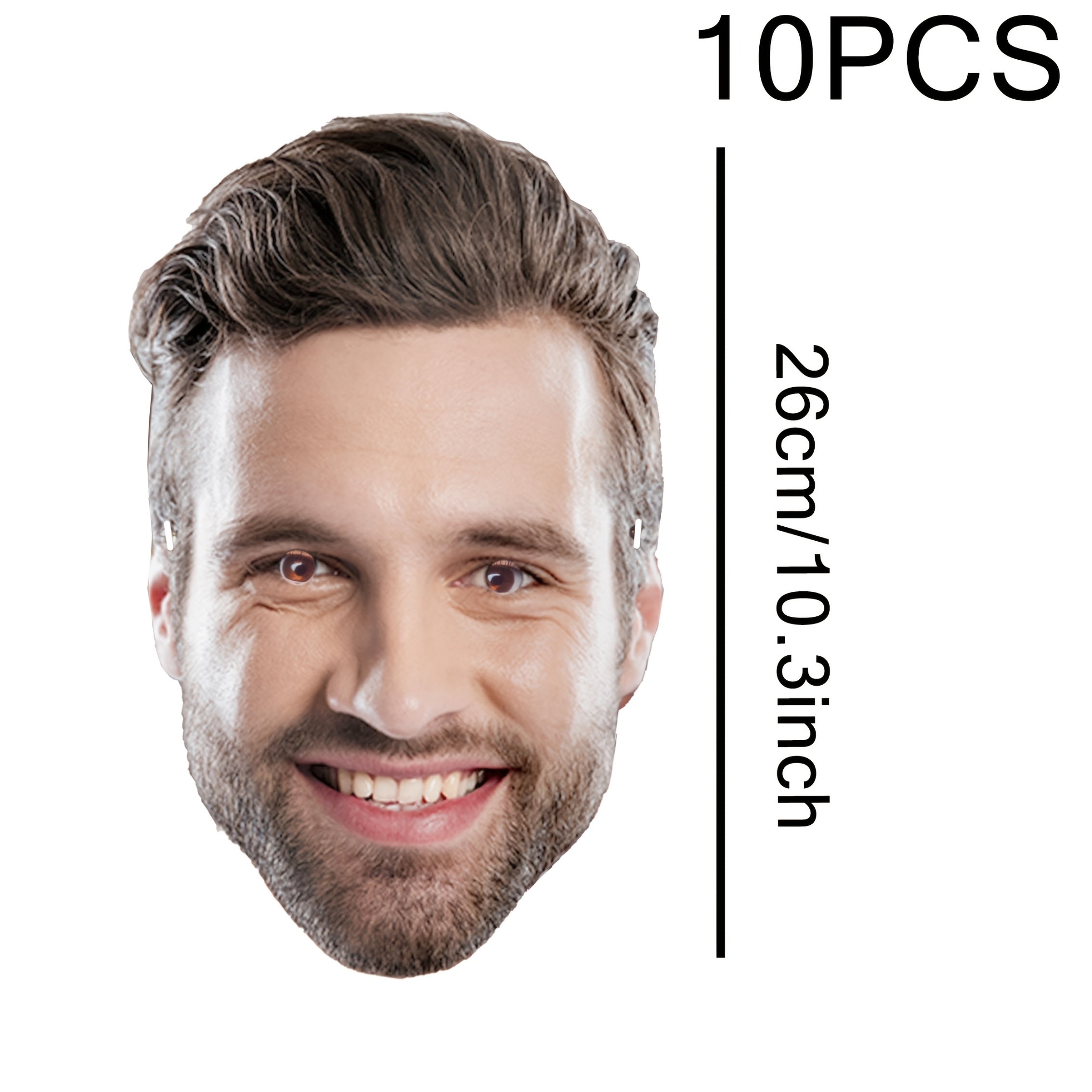 Image of Custom Personalized Photo Masks With Elastic Bands, Suitable For Singles Parties, , Masquerade Balls, Photo Printing, , Lightweight Masks, Durable Elasticity, Party Additions, Printed Masks, Holiday