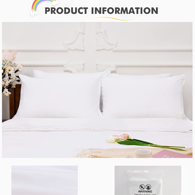 luxurious waterproof stain resistant pillowcase thick oversized knit   elegant white with zipper closure details 2