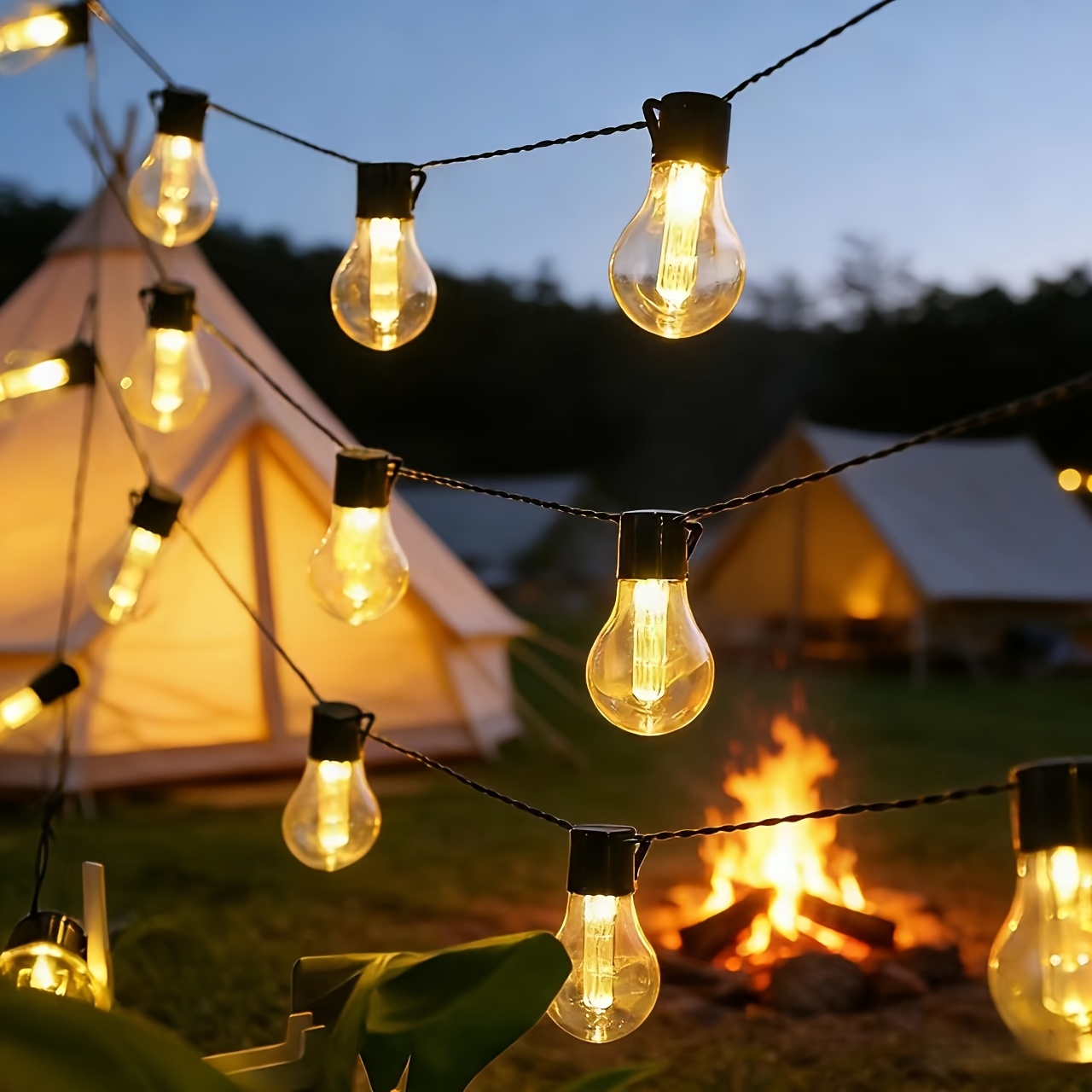 nuevas guirnaldas de luces solares tipo bombilla edison de 4.7  10 luces, 7.7  20 luces, 10.7  30 luces / guirnaldas de luces vintage para exterior, adecuadas para  , hogar, jardín,  , navidad y decoraciones de  , patio, adecuadas para iluminación   de