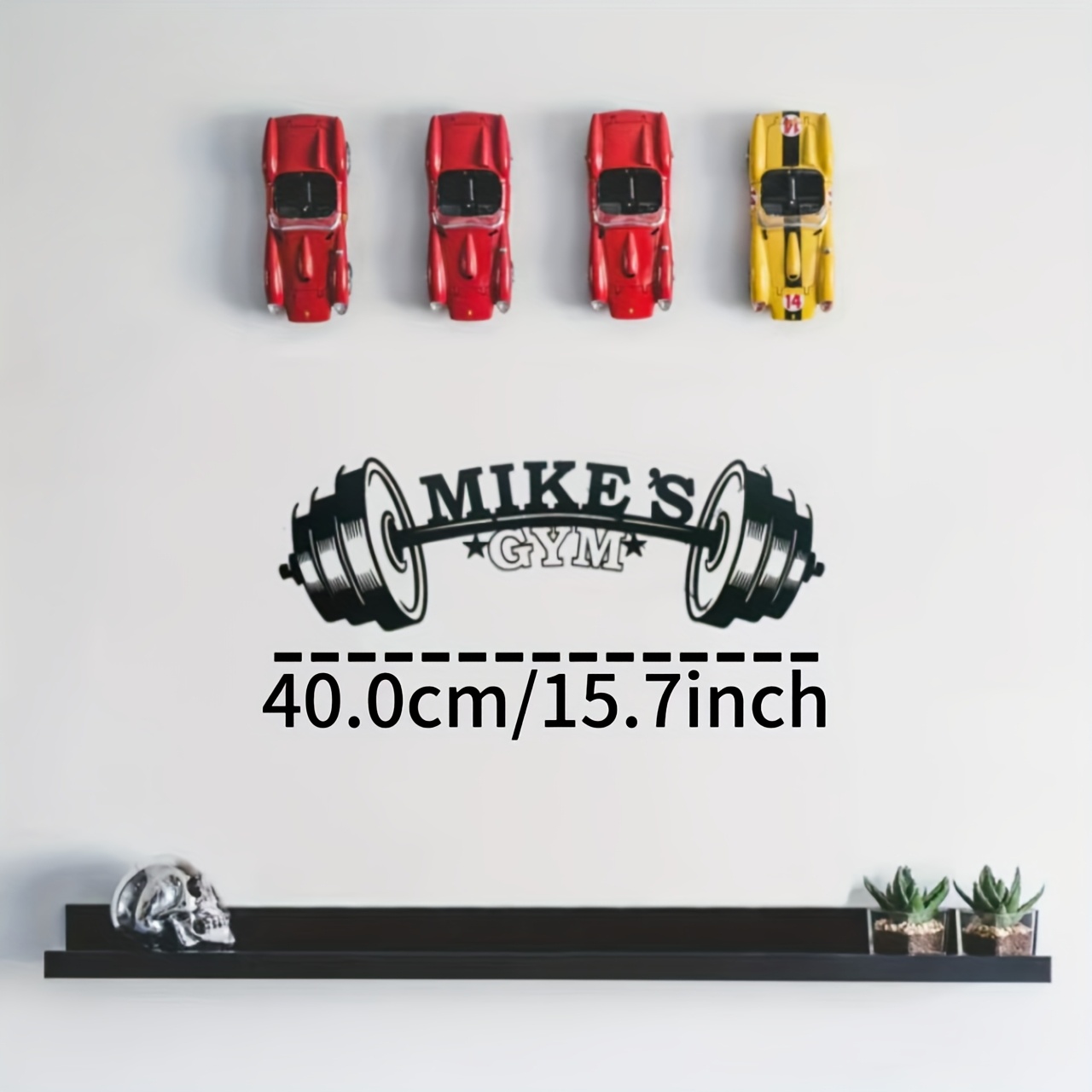 TEMU 1pc Personalized Gym Metal Sign, Custom Nameplate For Family, Gym Sign For Fitness Art, Gym Workout Room For Bodybuilders And Weightlifting,