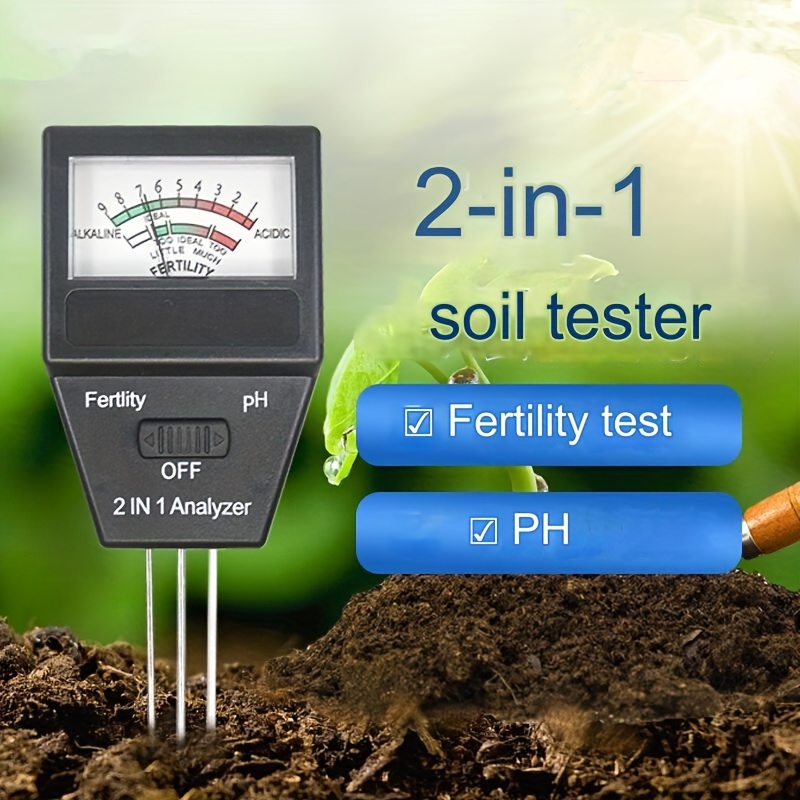 

1pc 2-in-1 Soil Ph And Fertility Meter Test Pen Nitrogen Phosphorus Potassium Analyzer Avoid Premature Defoliation Non-flowering