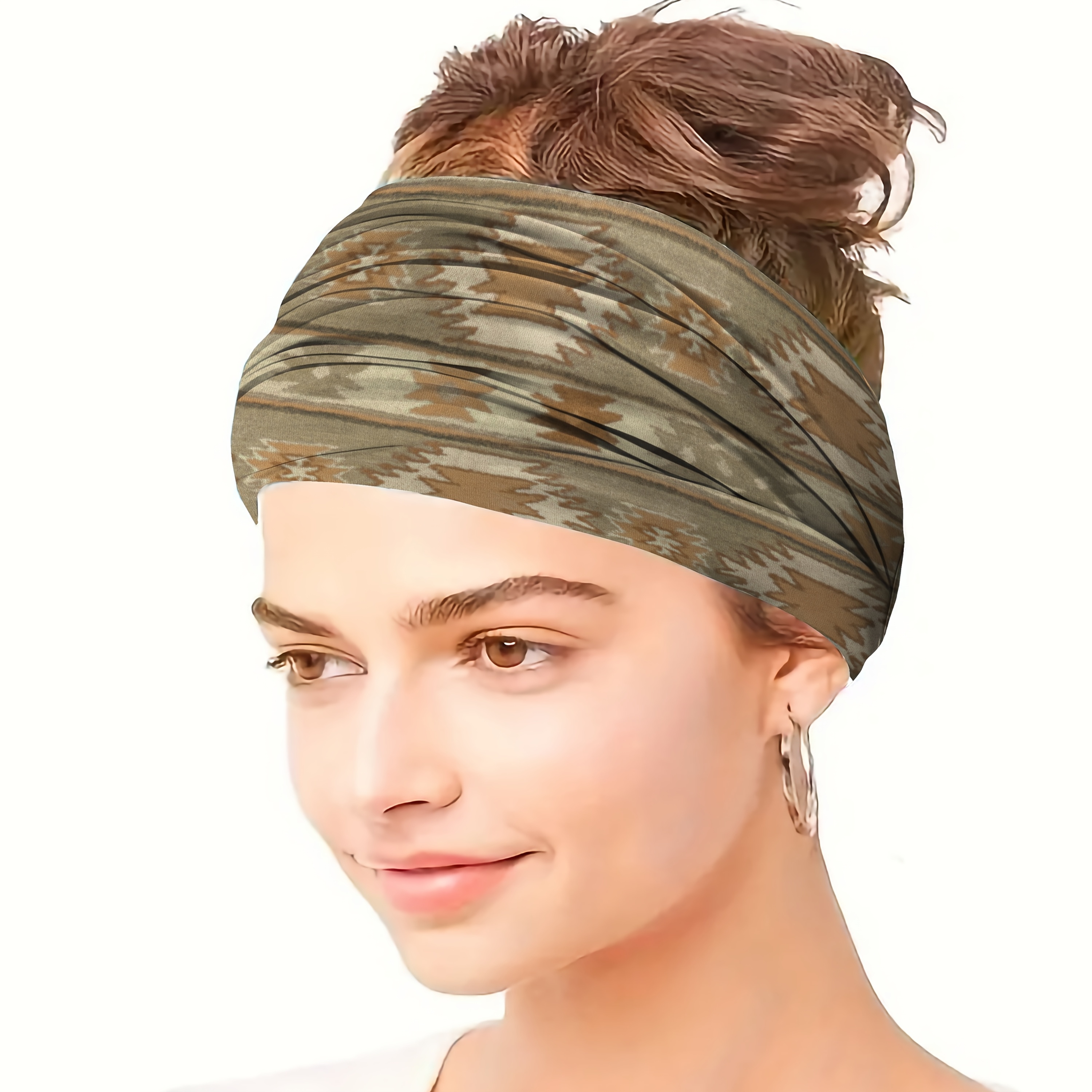 1/4/8pcs Bohemian Ethnic Style Women'S Headbands, Soft And Comfortable, Sweat-Absorbent Bands for Yoga, Fitness, And Daily Wear