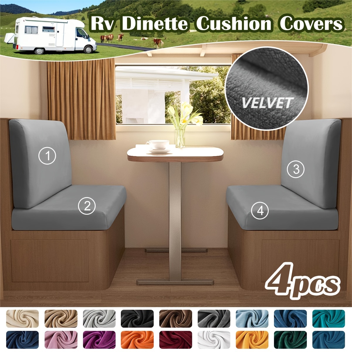 RV Camper Cushion Covers, Upholstery For Rvs Campers, Motor