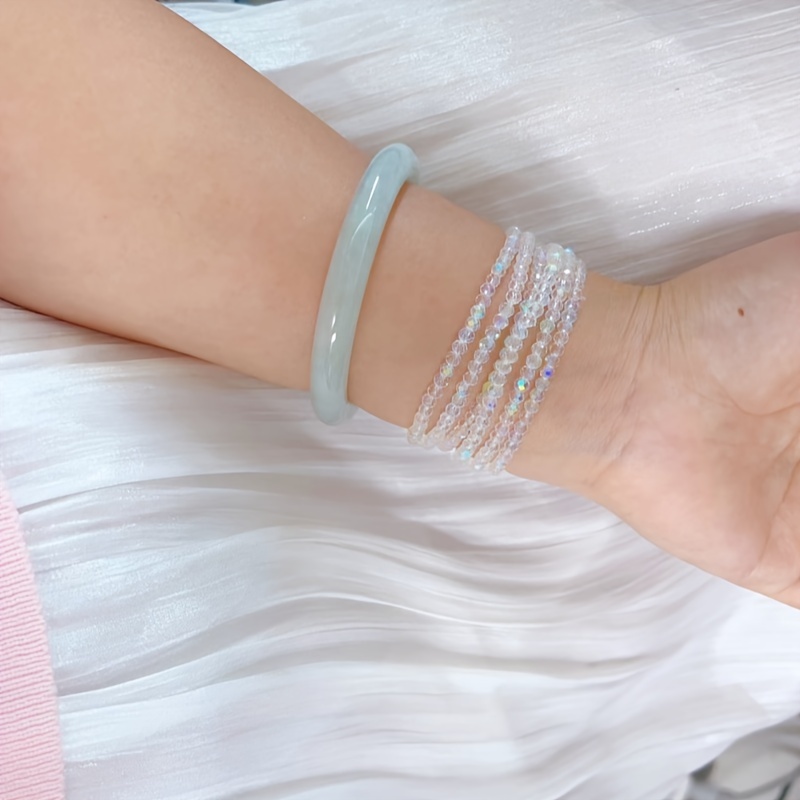 Image of 5 Adorable Classic Styles, Sparkling Artificial Crystal Bead Chains, Fashionable And Exquisite Additions, Perfect For Outfits, A Thoughtful Gift Idea For