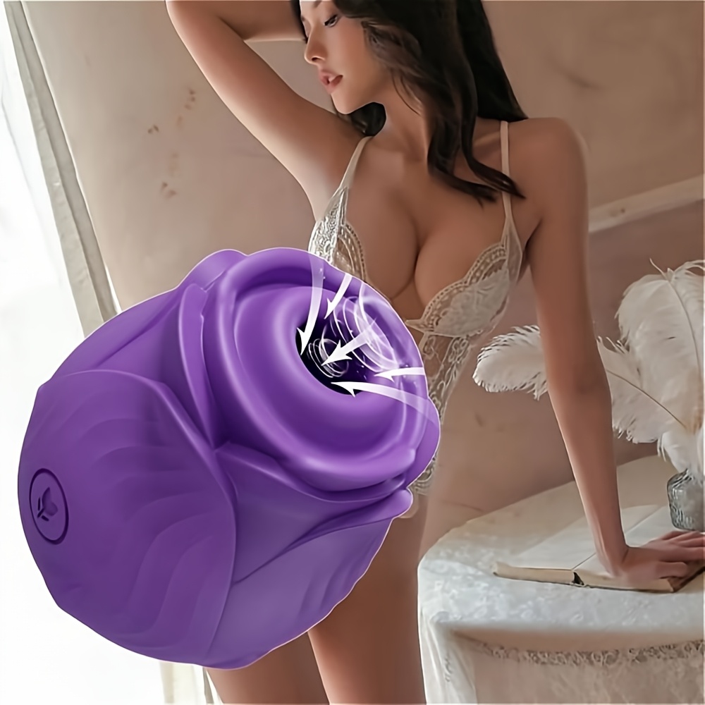 woman using rose toy Rose Vibrator main image 0
