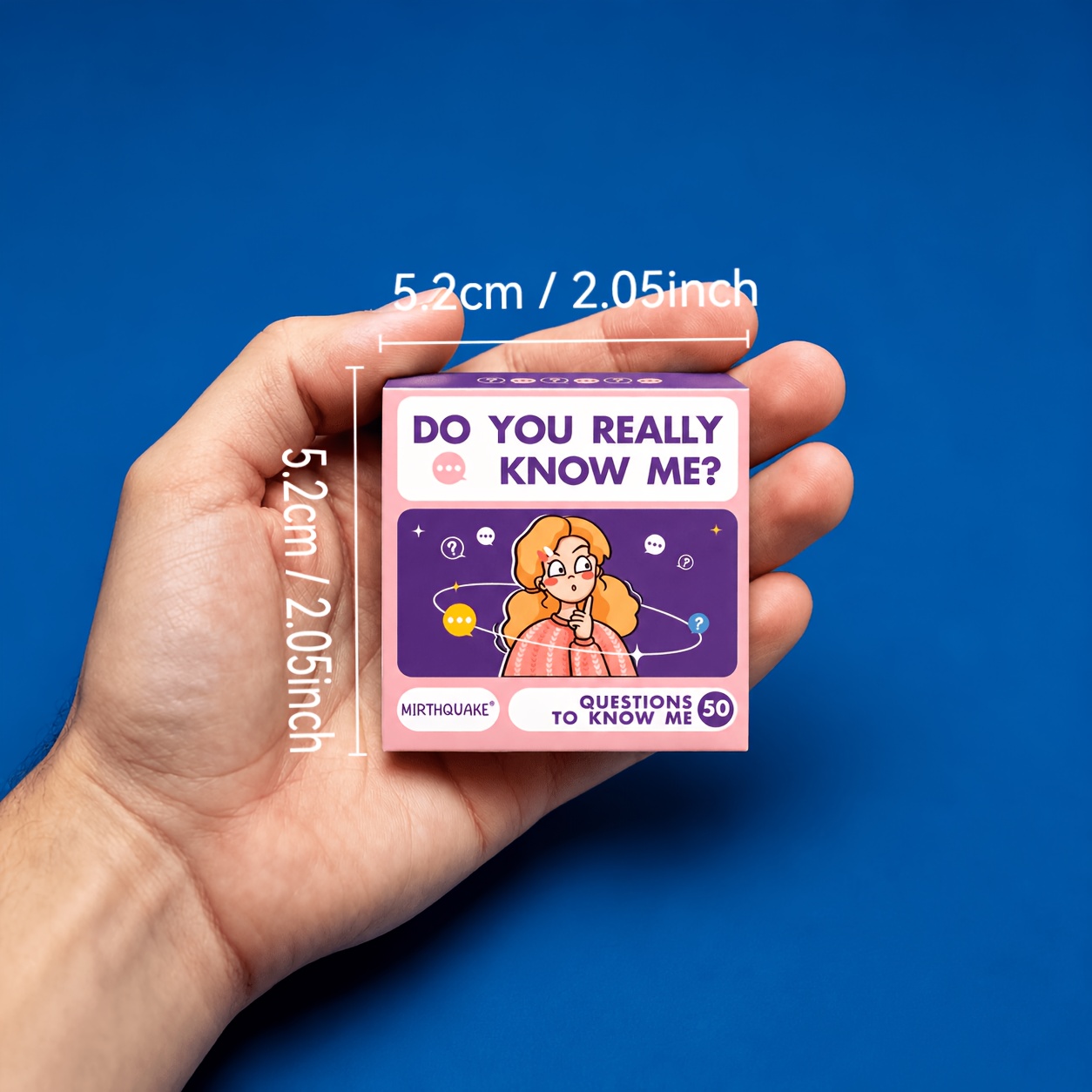 TEMU Do You Really Me? 50 Conversation Cards - Fun Family And Party Question Game, Test How /family/partner, Interactive Icebreaker Card Game For ,