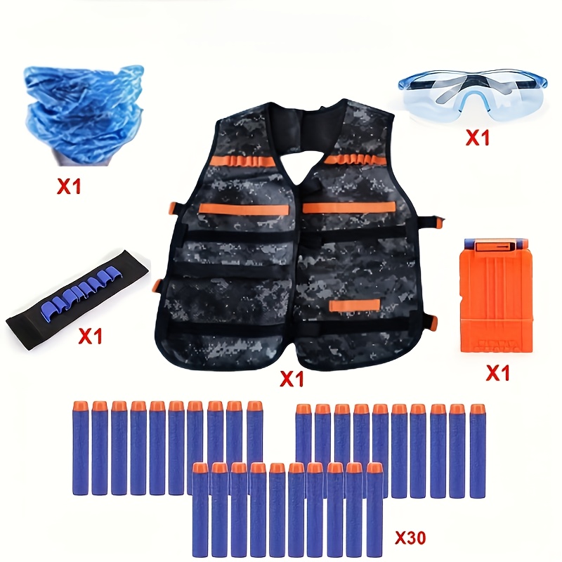 New   Vest Gear Set with Mask and Camouflage Training Toy for   Games, Summer Camp Activities