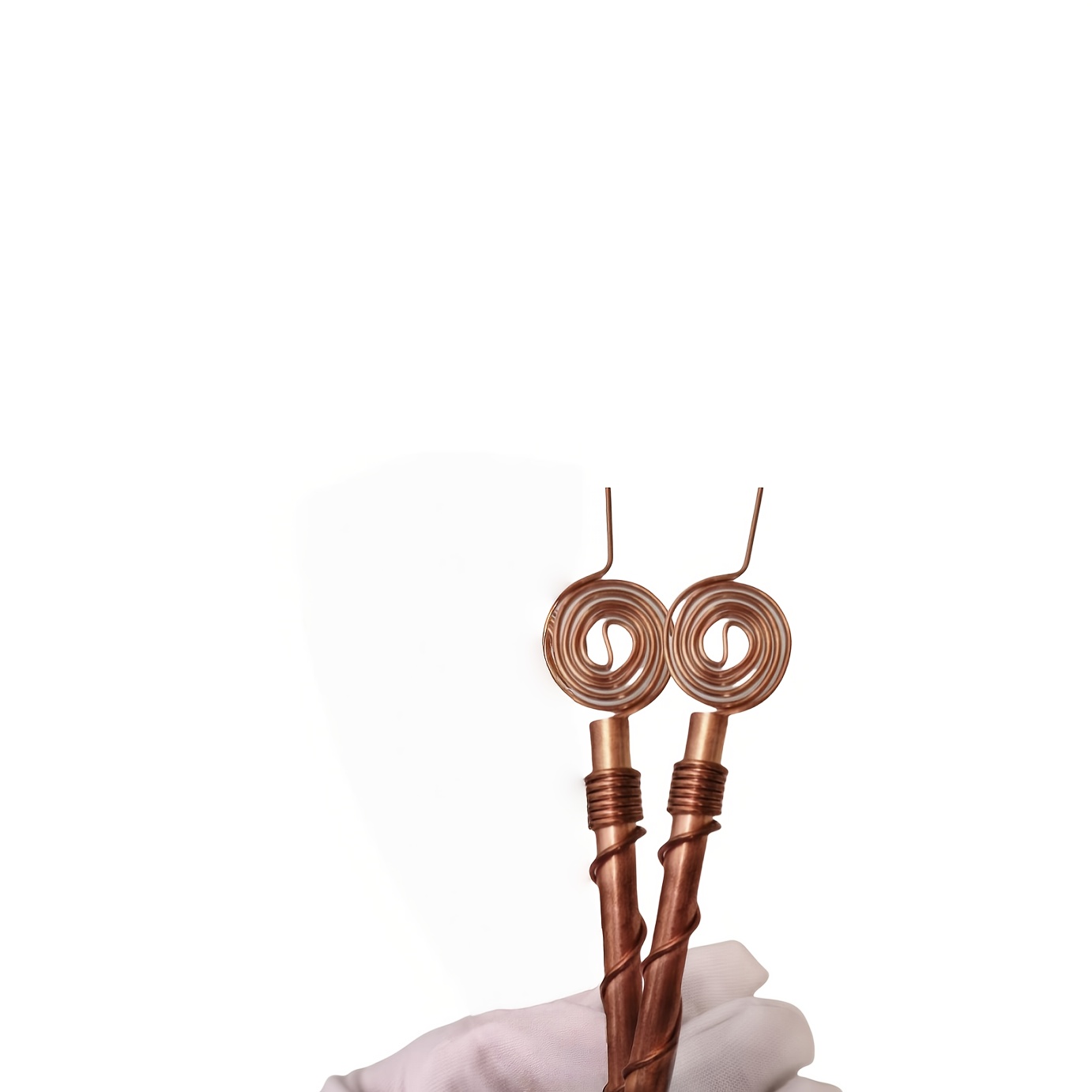 TEMU 2pcs, Electroponic Plant Piles, Garden Planting Garden Plants And Vegetables Copper Antenna Coil Gardening Tools For Indoor And Outdoor Planting