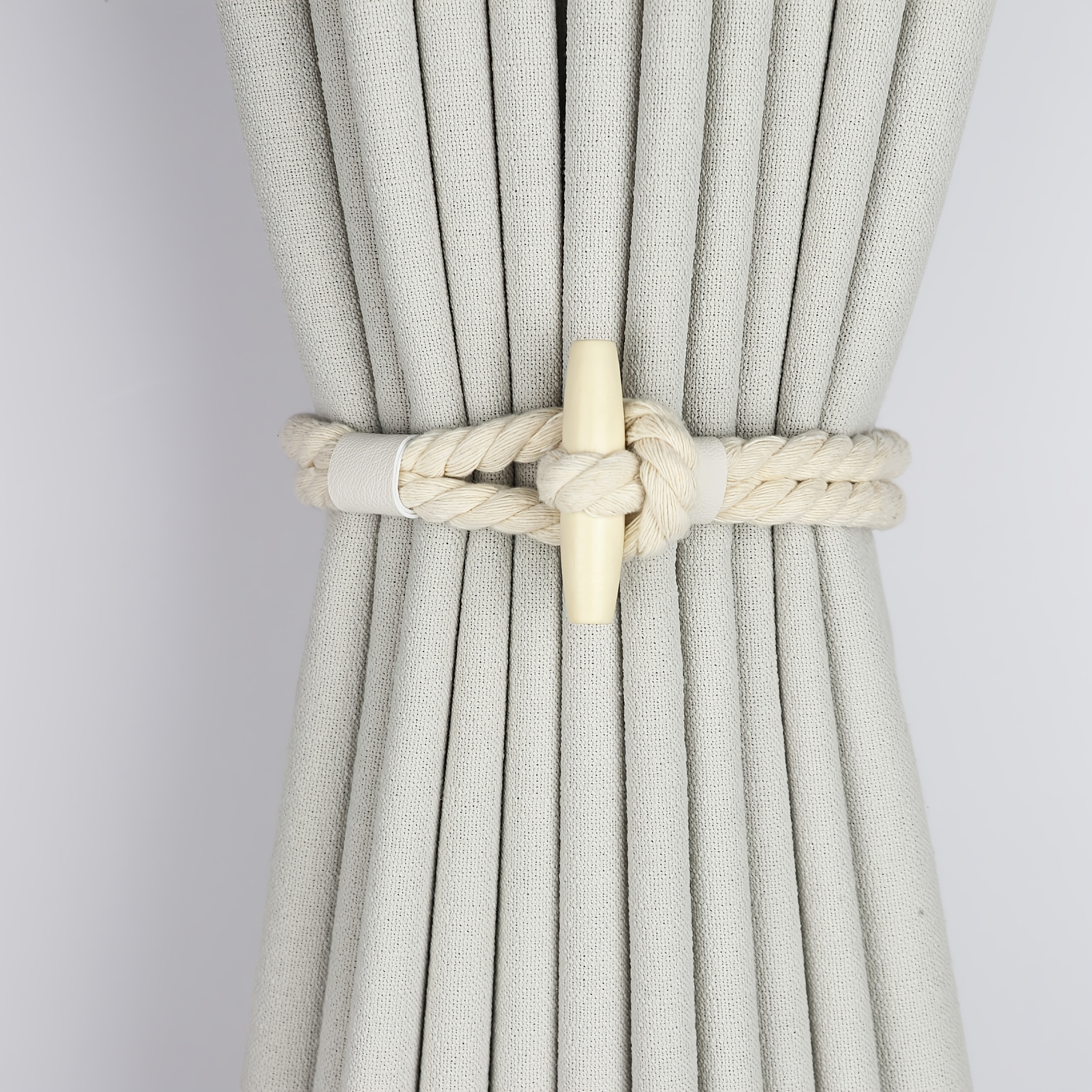 1pc 'minimalist' Original Handmade Woven Curtain Tiebacks (2 Color Options)
