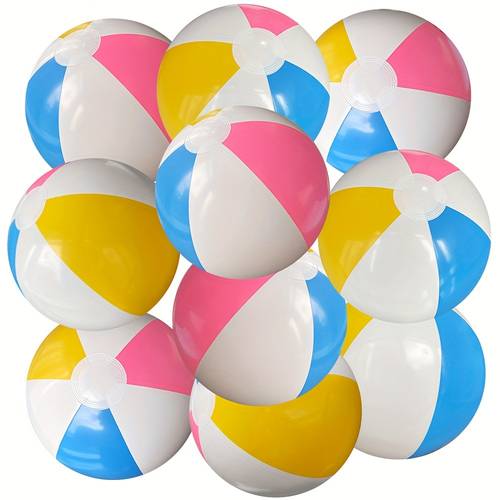 3 6pcs outdoor colorful inflatable beach ball toys best for beach pool outdoor inflatable games summer pool best random color