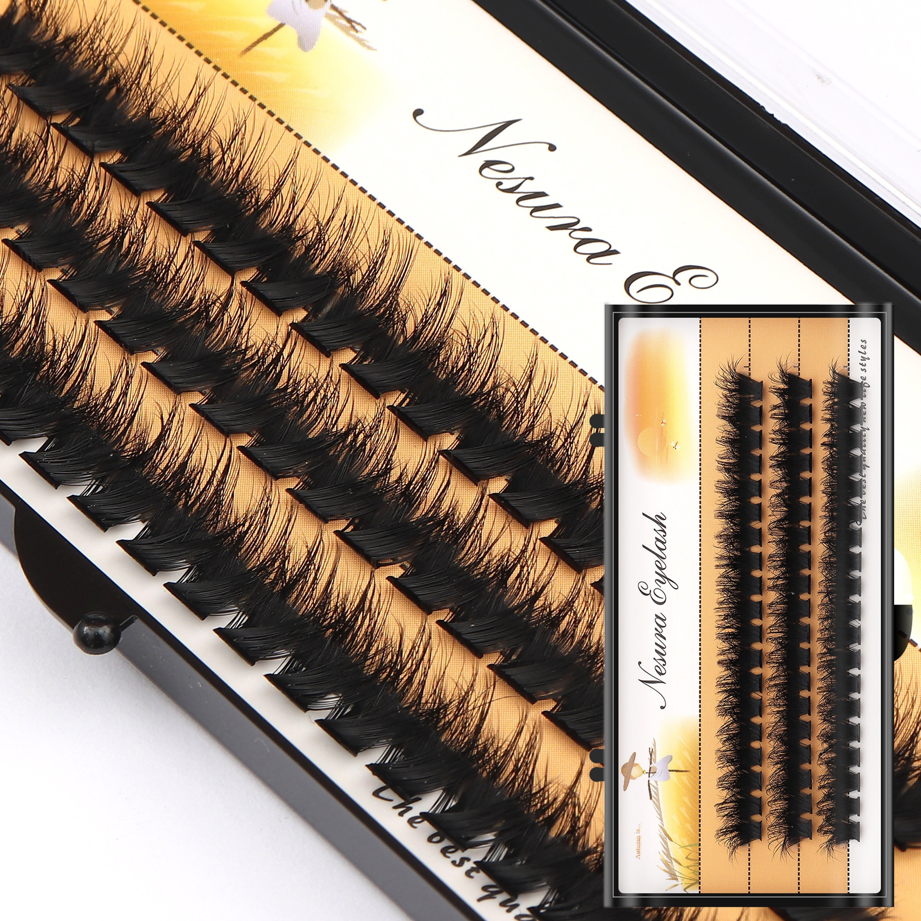 

Ailaishi Luxurious 3d Mink Eyelashes - Fluffy, & Natural-looking Cluster Extensions, Easy Diy Application For Beginners, D , 10mm-18mm Mix, 100d