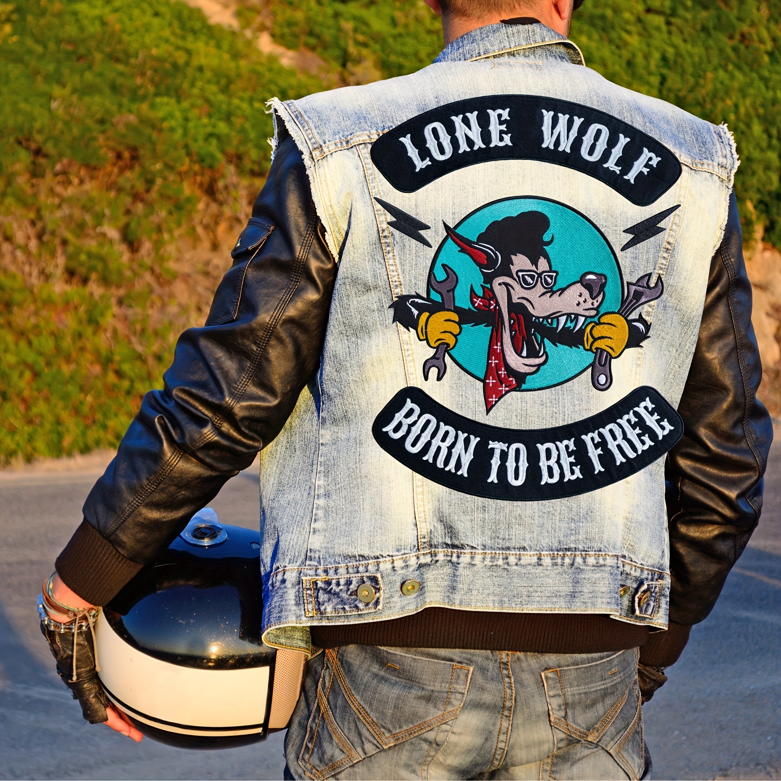 Lone Wolf カスタムメイド スタジャン 36 set 5pcs wolf patch 11 15 inches packaged iron large - Temu