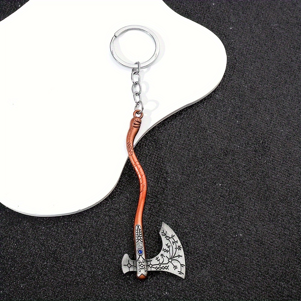 Mini Axe Weapon Keychain Ring, Daily Wear Accessory