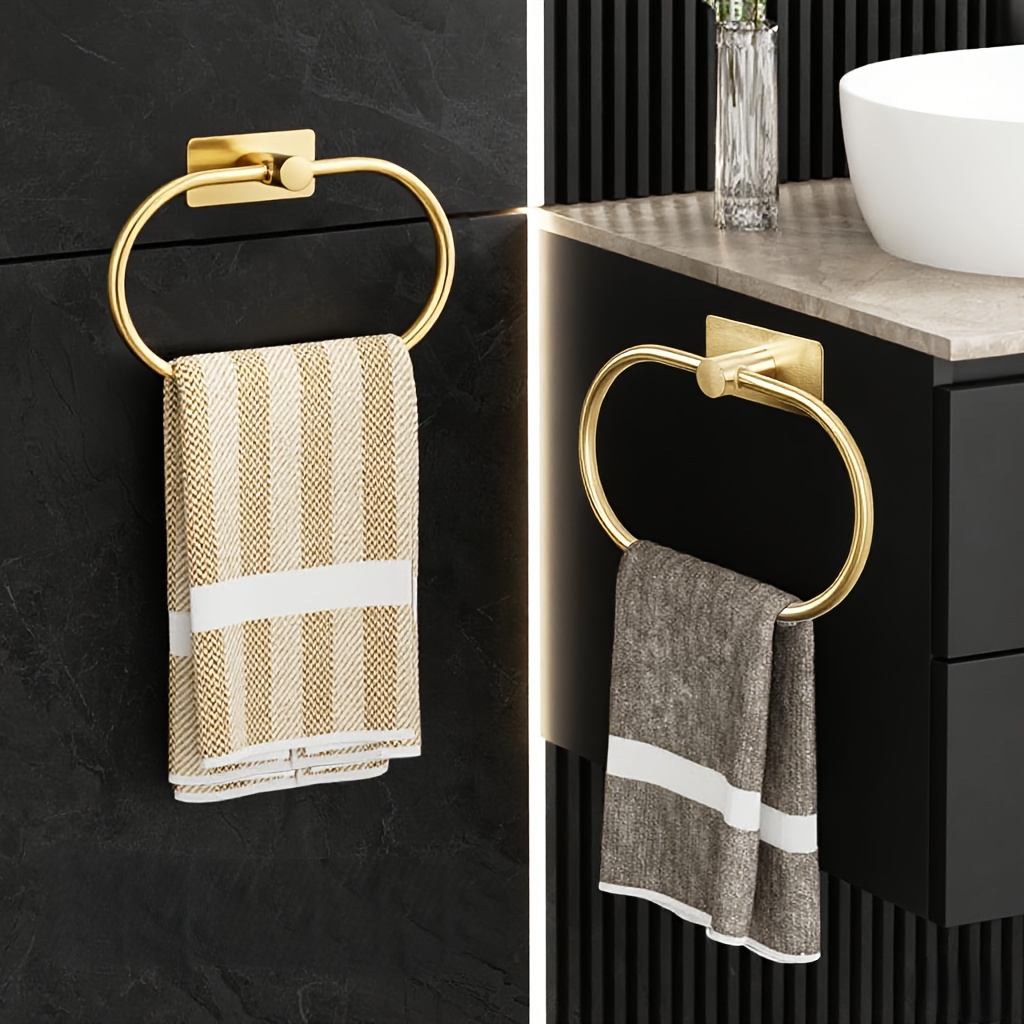 PROPOR Ganci Adesivi Per Bagno - 3 Pezzi, Acciaio Inox, Senza Forare, Per Asciugamani E Accappatoi - Foto 4