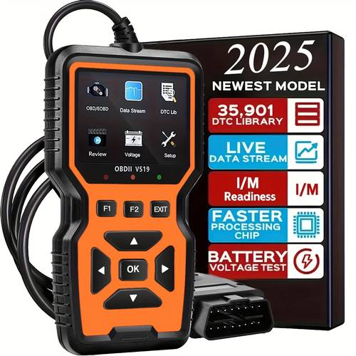 2024 advanced scanner diagnostic tool all in one engine code reader with complete functionality reset mode 6 8 and more for 1996 obdii eobd vehicles without battery
