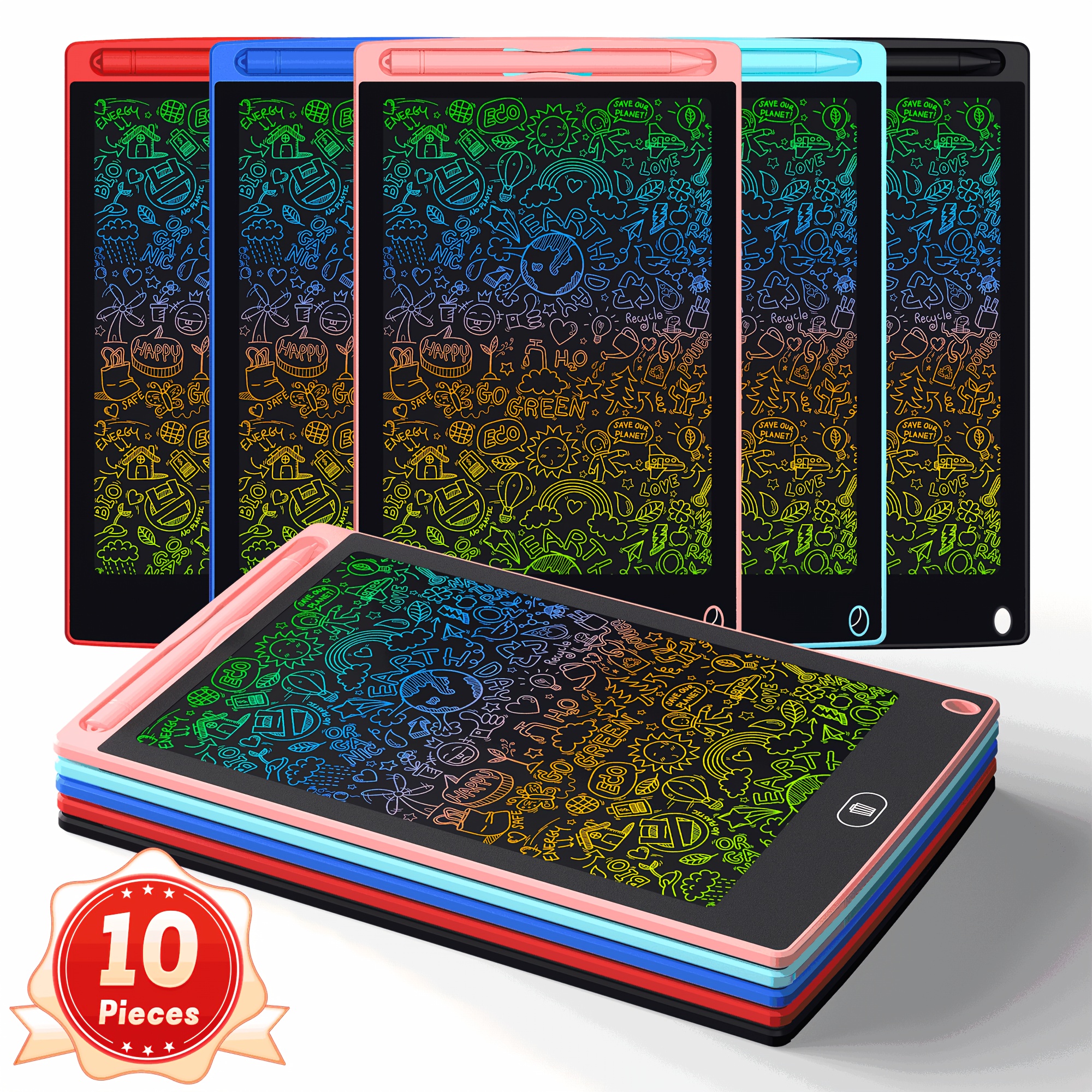 TEMU 10-30pcs Pack 8.5 Inch Lcd Doodle Board - Reusable And Erasable Drawing Board For Children 3-8 Years Old, Perfect For Party, New Year And