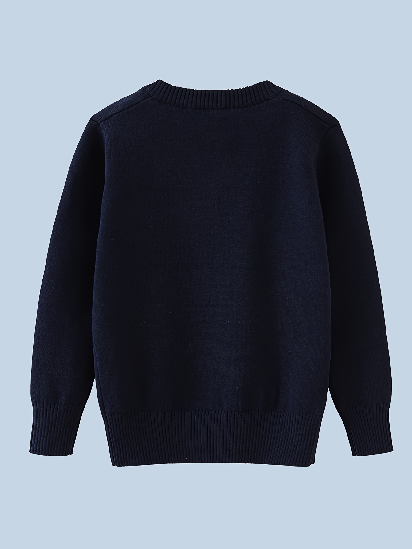 Boys Long Sleeve Cable Knit Mock Neck Sweater - A Royal Christmas