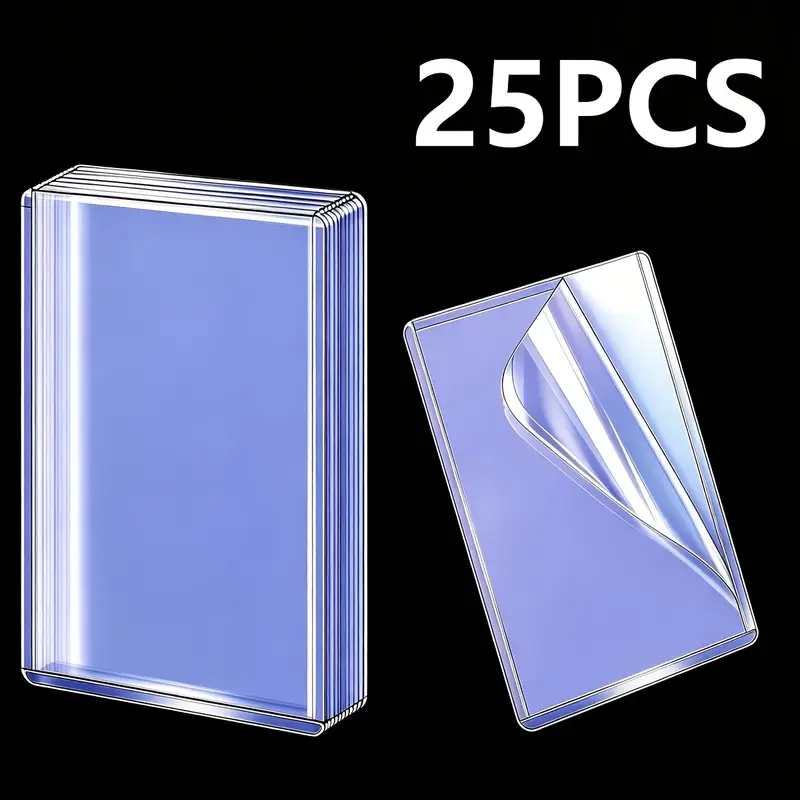 hard cover sleeves for cards 1000 Hard Plastic Card Sleeves for Baseball & Football Cards - 3"x4
