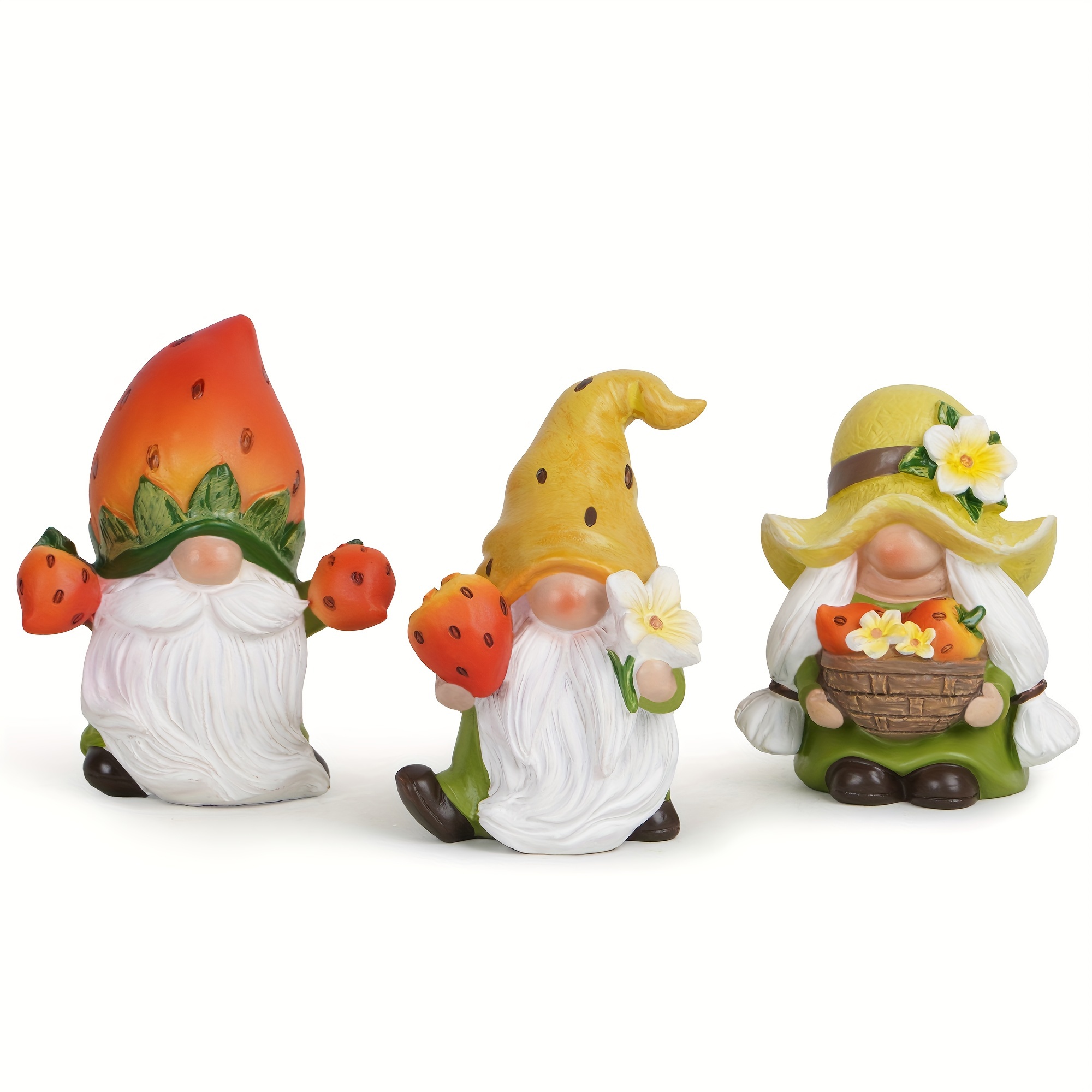 

3pcs Strawberry Gnomes Decorations - Spring Decorations-summer Decorations - Decor - Symbolizes Love And