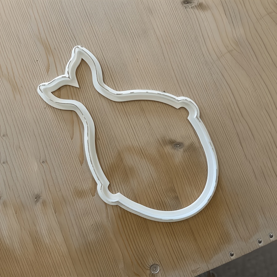 TEMU Large Whale-shaped Clay Cutter - Realistic Whale Design Cutting Tool, Fun Ocean-themed Cutter, Suitable For Jewelry Making And Pottery - Unique