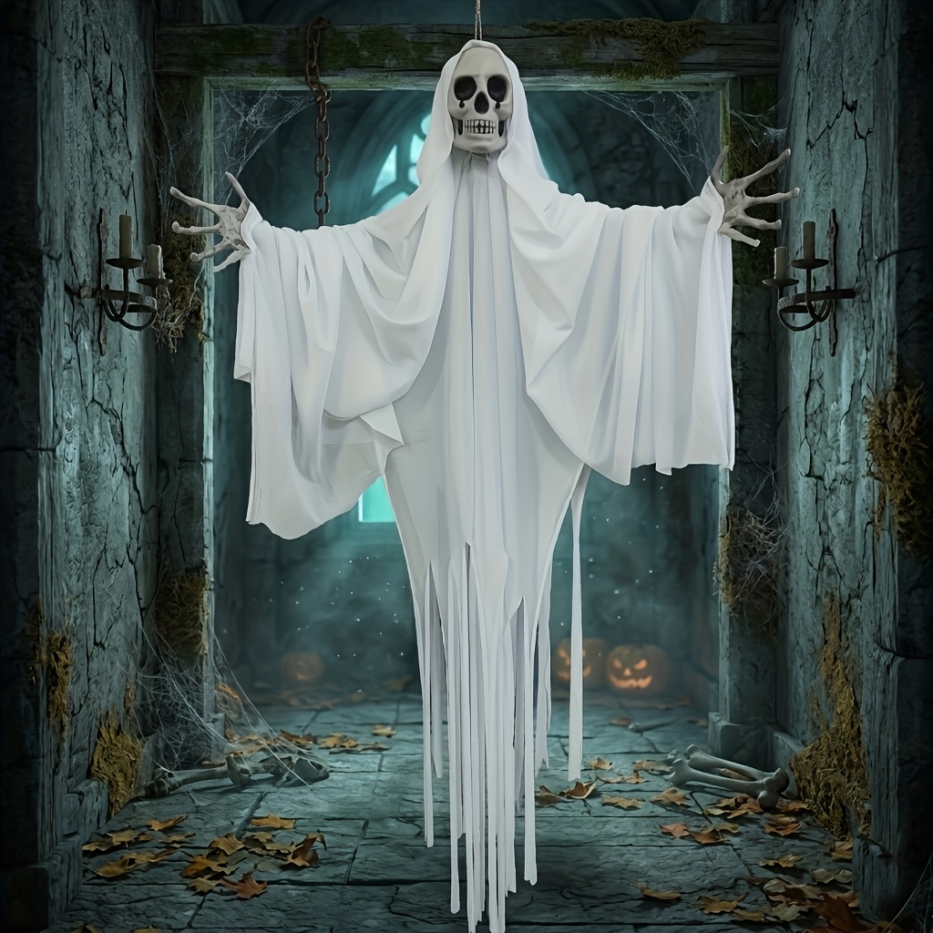 Image of Halloween Hanging - Wind-activated Floating Props, Spooky Death Ornament Reaper Decorations For , Bar, And Party, Installation, Perfect For Christmas And