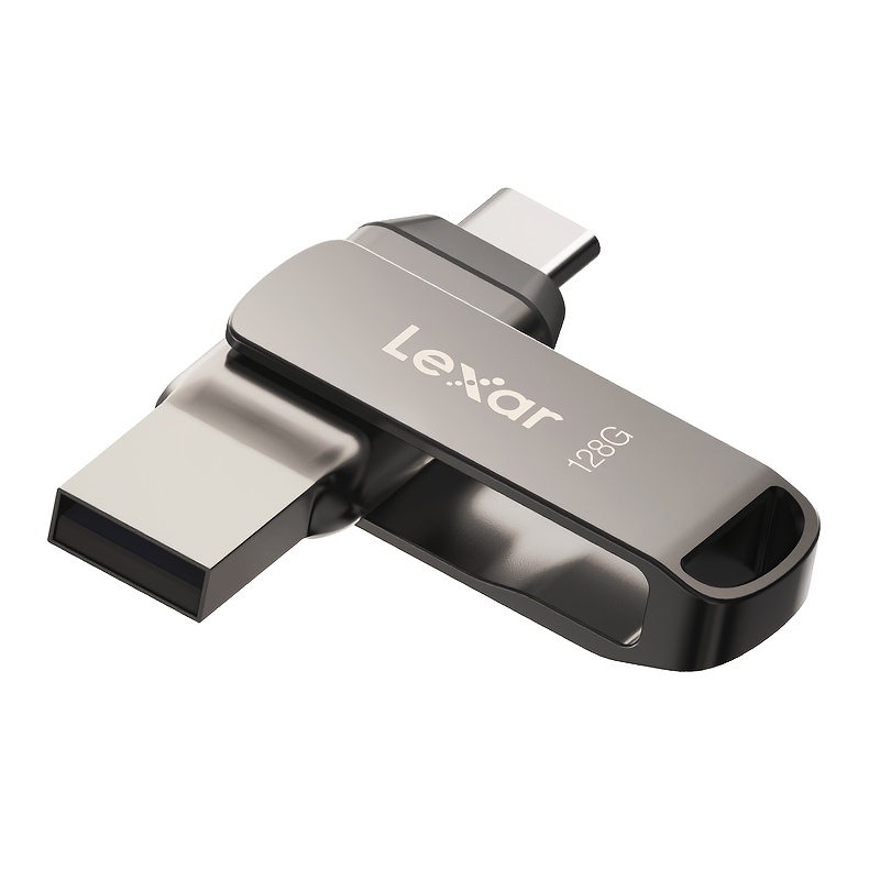 TEMU Memoria USB 3.2 Tipo-C Lexar de Interfaz 32GB 64GB 128GB 256GB Velocidad 130Mb/S Uso Portátil en Oficina para Móvil y Computadora