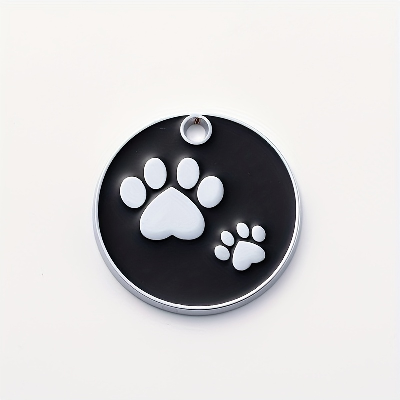 TEMU 1pc Small-sized Personalized Customized Pet Id Tag, The Back Of Customized With , Contact Information, Address, Etc. This Engraved And Anti-lost