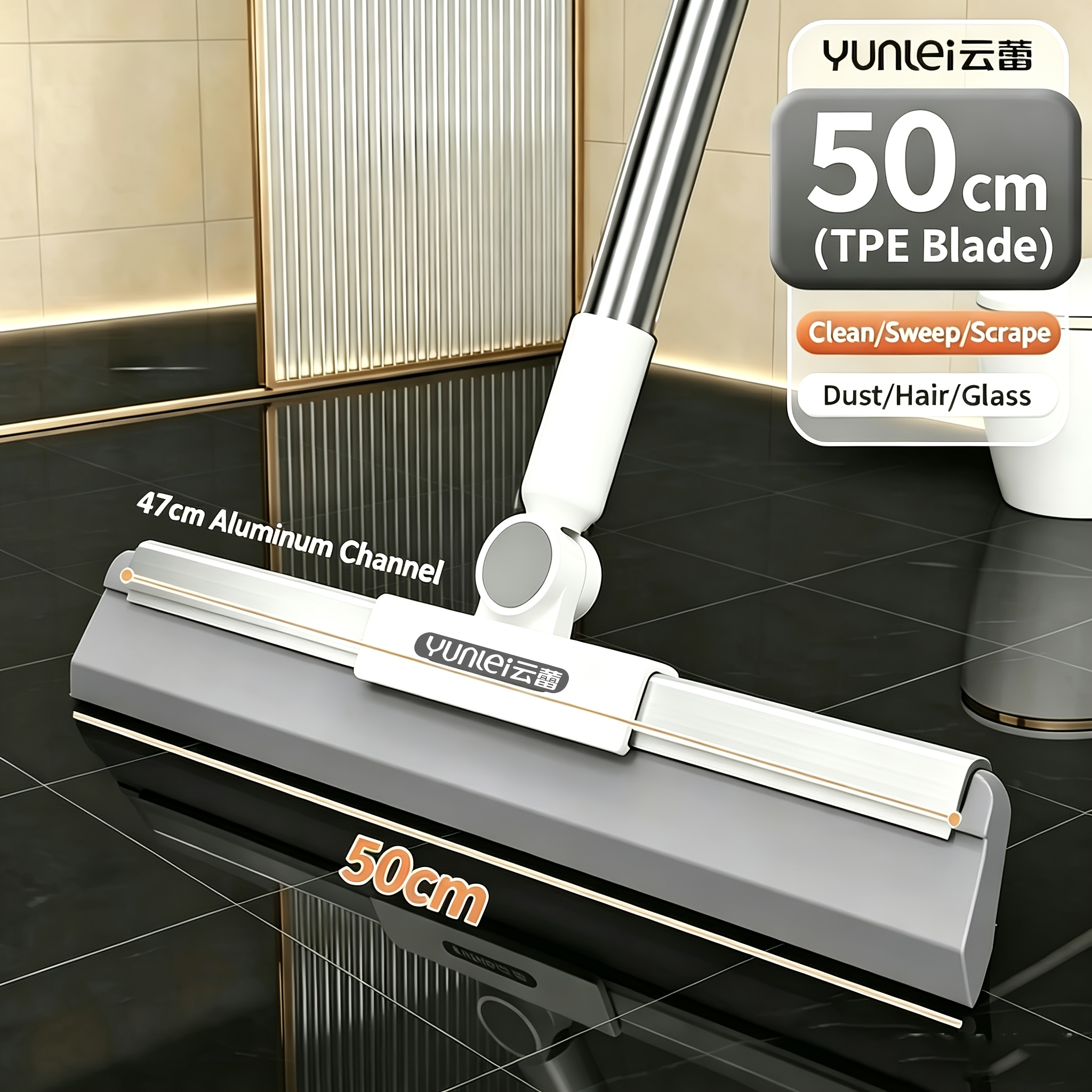 TEMU Raclette de nettoyage en dentelle nuage, brosse de nettoyage pour sol avec tête rotative , outil de nettoyage pour salle de bain et toilettes,