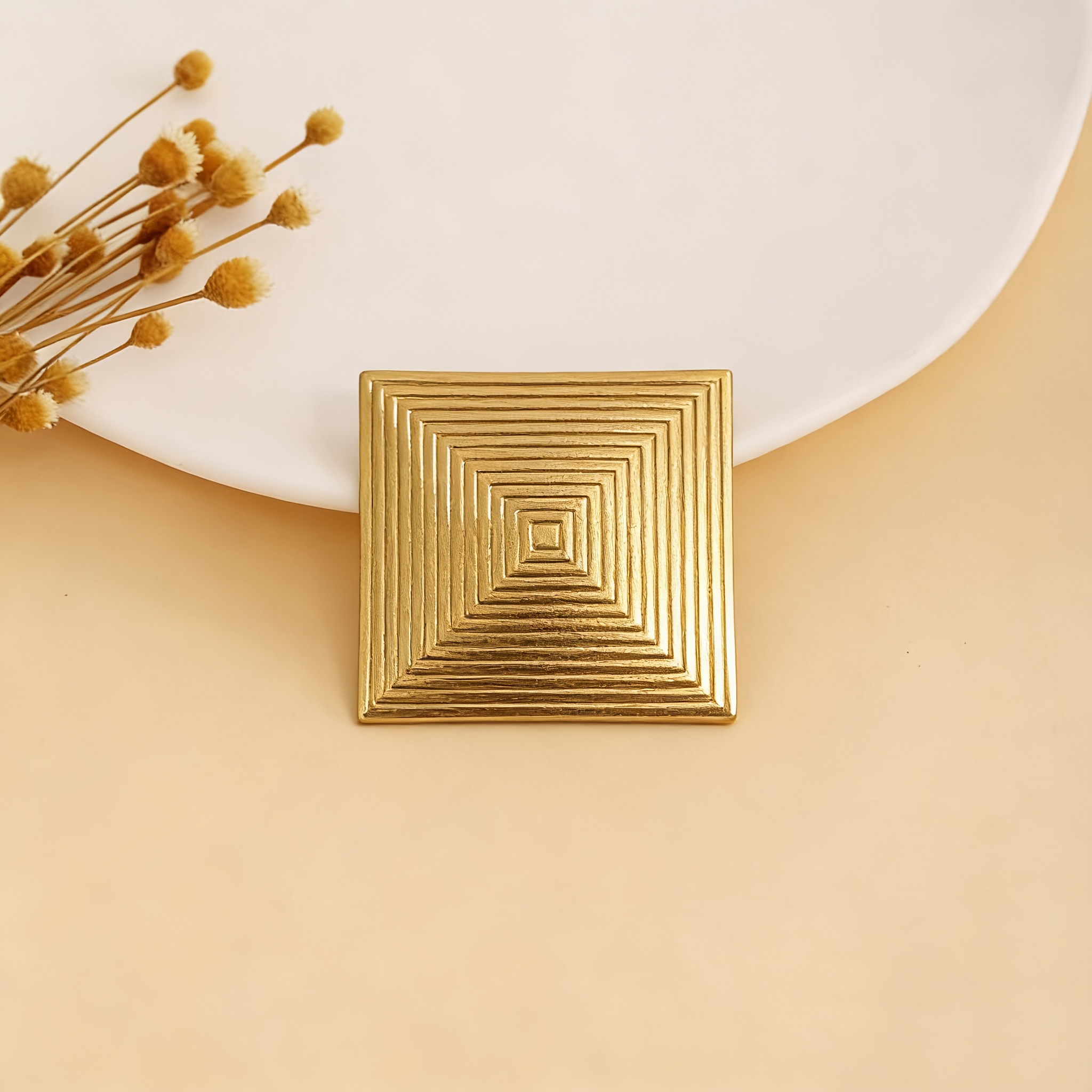 E-shop 1 Stück Vintage Französische 3D Spiral Geometrische Brosche - Minimalistisches Tägliches Kleidungsaccessoire