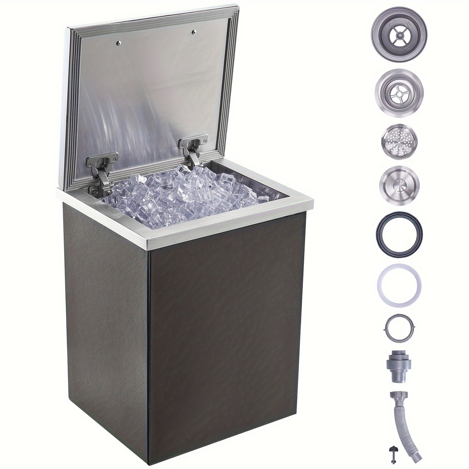 Ice Chest L X W X H Stainless Steel Ice Cooler Temu