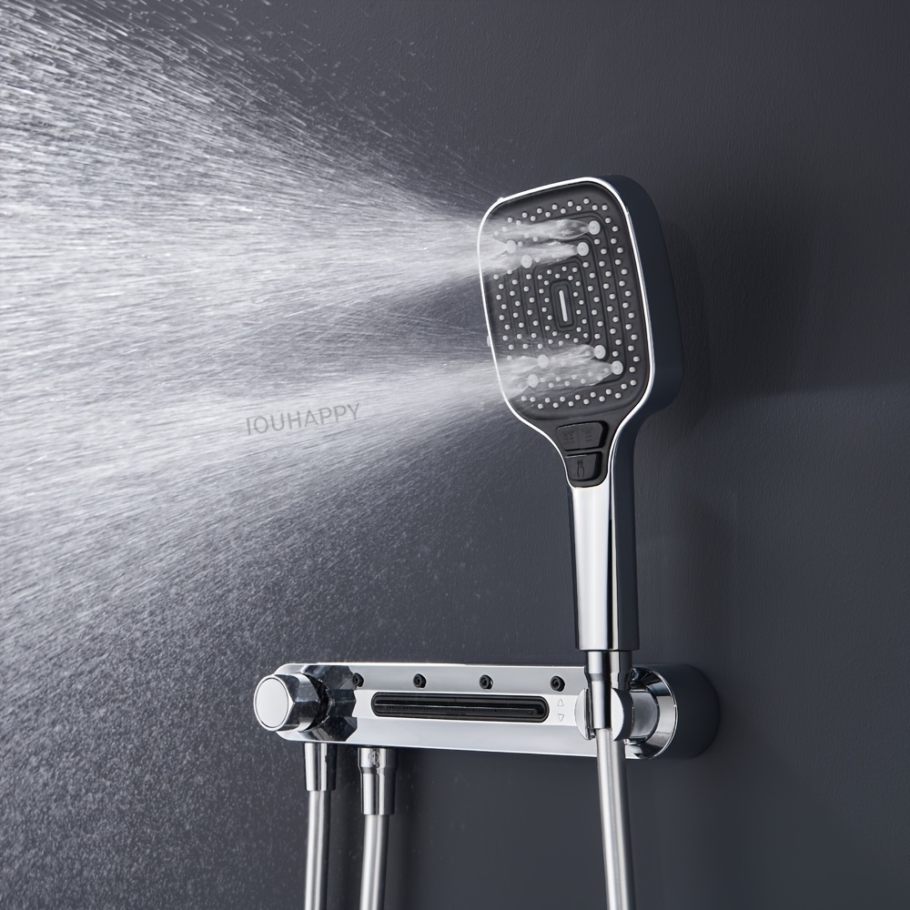 Multifunctional Wall-Mounted Handheld Shower Head with Adjustable Arm