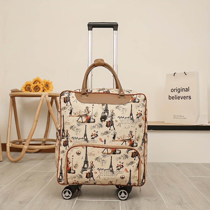TEMU Fashionable Suitcase, Travel Bag, Luggage, Multi-directional Pull Handle