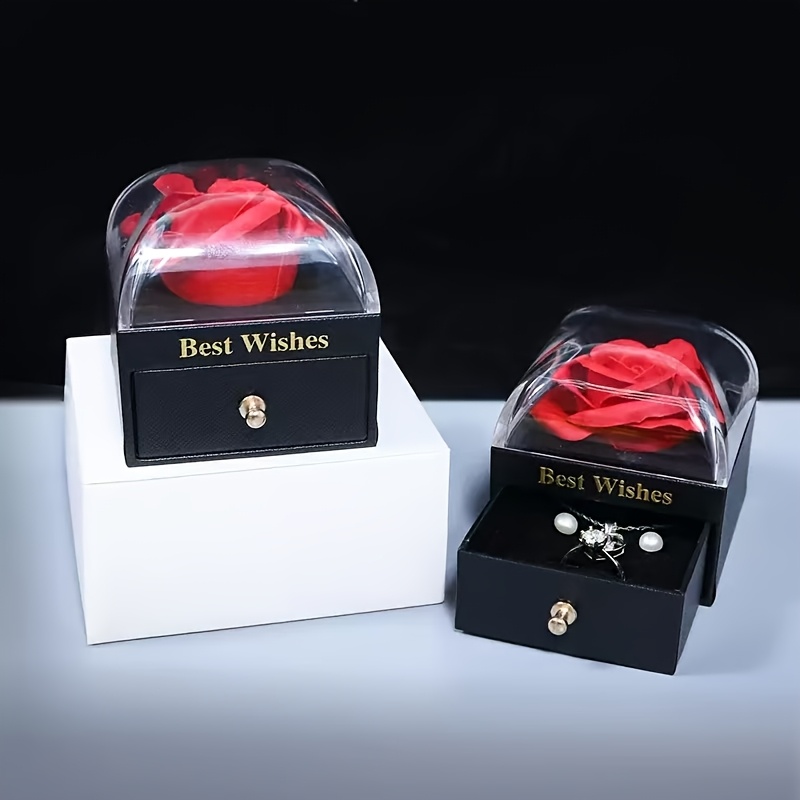 Rose Gift Box with Preserved Flowers