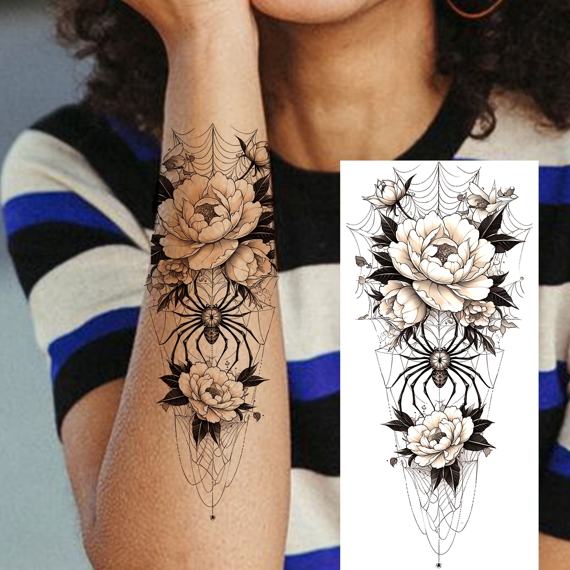 spider lily tattoo black - Bahrain