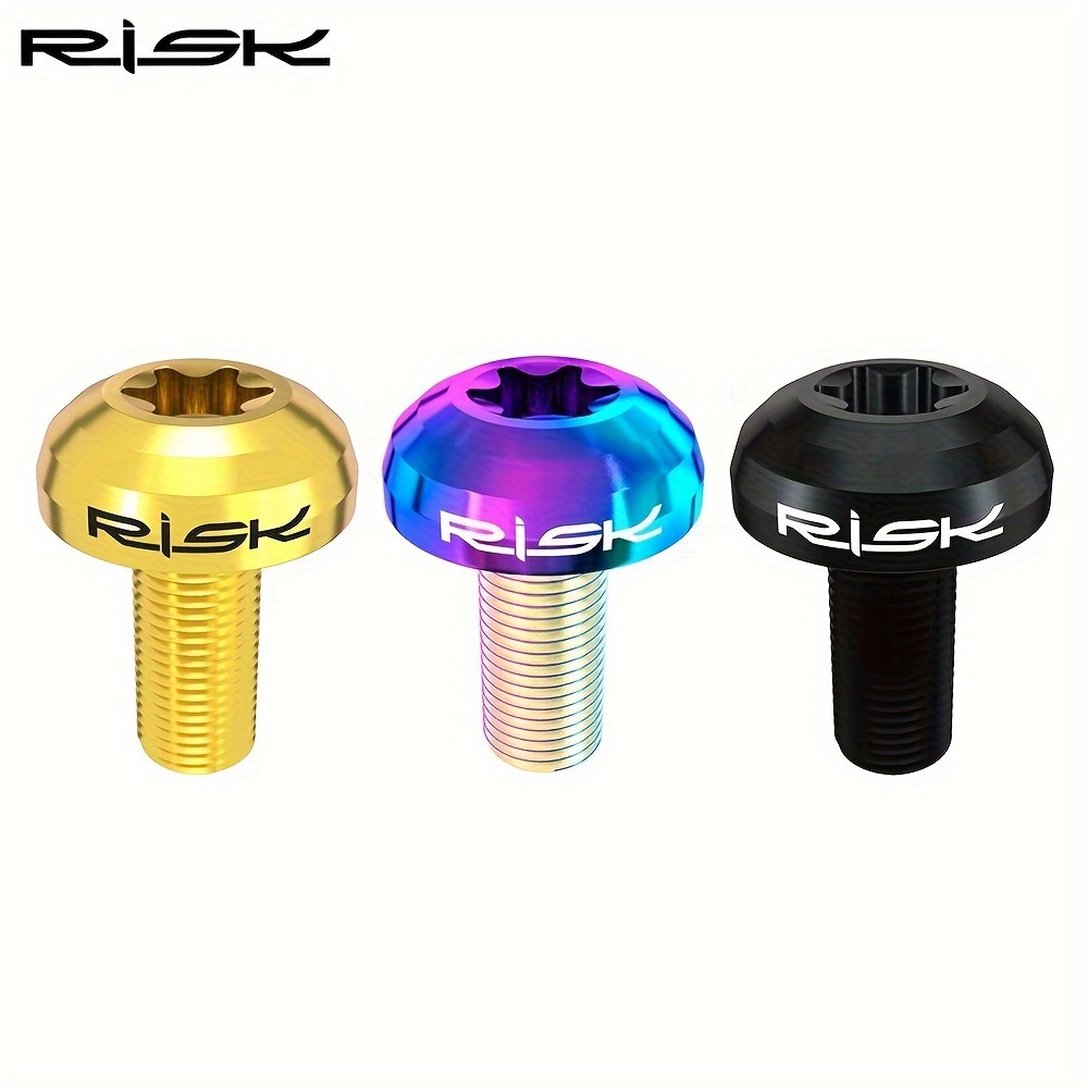 2Pcs Disc Brake Bolts, Alloy M6 X 25Mm Screw Bolts For Mountain Bike