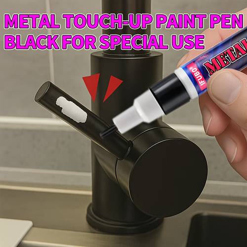 metal touch up paint pen faucet paint scratch repair bathroom and kitchen paint restoration black white and gray touch up paint pens suitable for metal parts such as faucets door handles sinks bathtubs towel racks toilets
