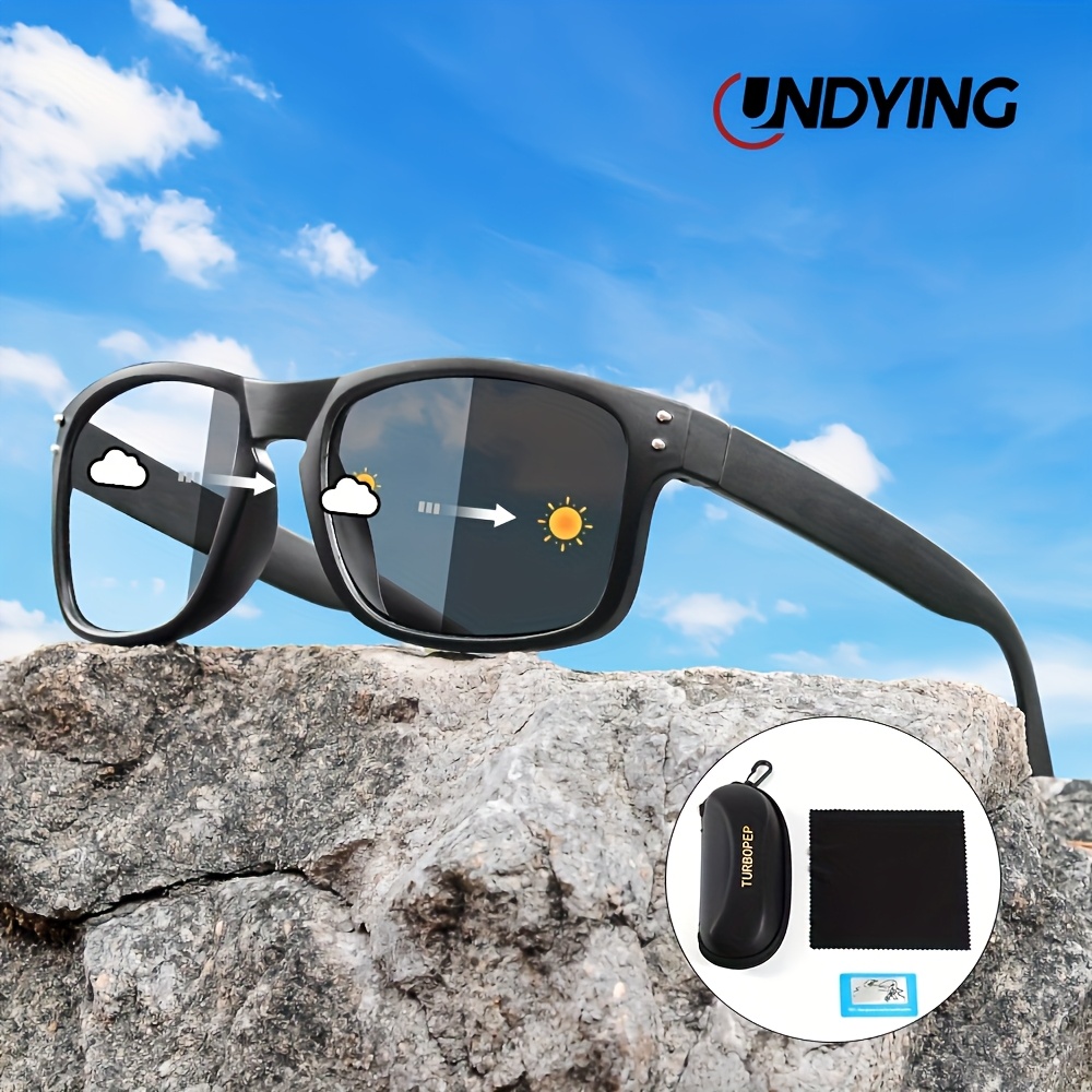 

Undying Polarized Photochromic Square Fashion Glasses For - Driving, Fishing & Outdoor Activities - Stylish Gift Idea, Undying