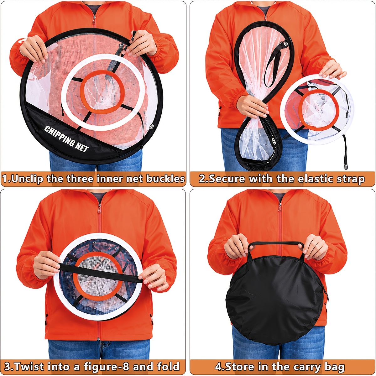 Golf Chipping Net Set with Practice Balls